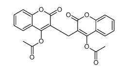 [3-[(4-acetyloxy-2-oxochromen-3-yl)methyl]-2-oxochromen-4-yl] acetate Structure