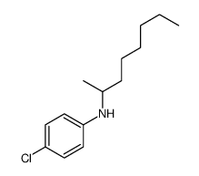 4-chloro-N-octan-2-ylaniline结构式