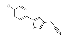 2-[5-(4-chlorophenyl)thiophen-3-yl]acetonitrile结构式