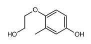 4-(2-hydroxyethoxy)-3-methylphenol结构式