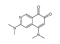 3,5-bis(dimethylamino)isoquinoline-7,8-dione结构式