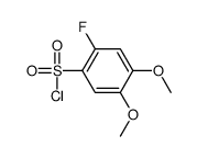 2-Fluoro-4,5-dimethoxybenzenesulfonyl chloride Structure