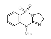 10-methyl-2,3-dihydroimidazo[1,2-b][1,2,4]benzothiadiazine 5,5-dioxide Structure