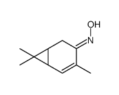 N-[(1R,6S)-4,7,7-trimethyl-3-bicyclo[4.1.0]hept-4-enylidene]hydroxylamine结构式