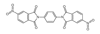 5-nitro-2-[4-(5-nitro-1,3-dioxoisoindol-2-yl)phenyl]isoindole-1,3-dione Structure