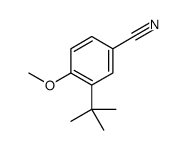 3-tert-butyl-4-methoxybenzonitrile结构式