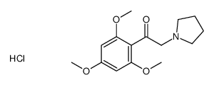 2-pyrrolidin-1-yl-1-(2,4,6-trimethoxyphenyl)ethanone,hydrochloride结构式