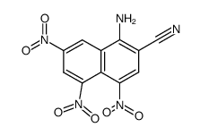 4,5,7-Trinitro-1-amino-2-naphthonitril Structure