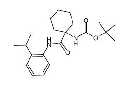 tert-butyl (1-((2-isopropylphenyl)carbamoyl)cyclohexyl)carbamate结构式