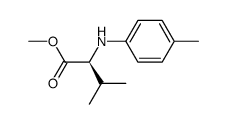 methyl (S)-3-methyl-2-(p-tolylamino)butanoate结构式