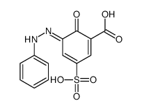 6-oxo-5-(phenylhydrazinylidene)-3-sulfocyclohexa-1,3-diene-1-carboxylic acid Structure