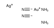 diamminesilver(1+) bis(cyano-C)aurate(1-)结构式