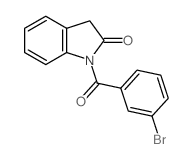 2H-Indol-2-one,1-(3-bromobenzoyl)-1,3-dihydro-结构式