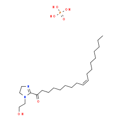 (Z)-1-[4,5-dihydro-1-(2-hydroxyethyl)-1H-imidazol-2-yl]octadec-9-en-1-one phosphate picture