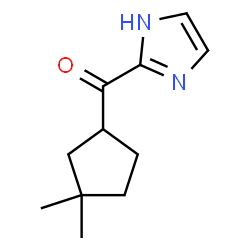 3,3-Dimethylcyclopentyl(1H-imidazol-2-yl) ketone结构式