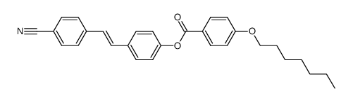 heptyloxybenzoyloxy cyanostilbene Structure