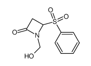 N-hydroxymethyl-4-phenylsulfonylazetidin-2-one Structure