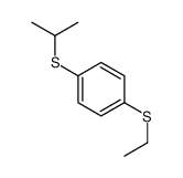 1-ethylsulfanyl-4-propan-2-ylsulfanylbenzene结构式