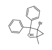 (1-bromo-2,2-dimethylcyclopropyl)diphenylmethanol Structure