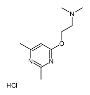 2-(2,6-dimethylpyrimidin-4-yl)oxyethyl-dimethylazanium,chloride结构式