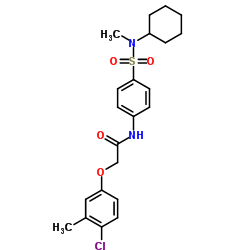 2-(4-Chloro-3-methylphenoxy)-N-{4-[cyclohexyl(methyl)sulfamoyl]phenyl}acetamide结构式