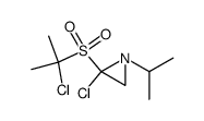 2-chloro-2-(2-chloro-propane-2-sulfonyl)-1-isopropyl-aziridine Structure