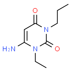 6-AMINO-1-ETHYL-3-PROPYLPYRIMIDINE-2,4(1H,3H)-DIONE结构式