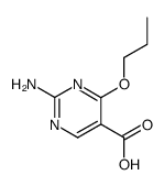 2-amino-4-propoxypyrimidine-5-carboxylic acid Structure