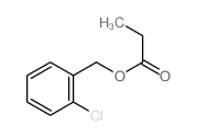 Benzenemethanol,2-chloro-, 1-propanoate Structure