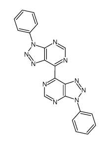 7,7'-bis[3-phenyl-3H-1,2,3-triazolo[4,5-d]pyrimidine]结构式