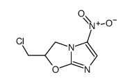 Imidazooxazole,2-(chloromethyl)-dihydro-5-nitro- Structure