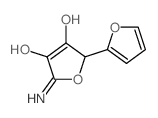 5-amino-2-(2-furyl)-4-hydroxy-furan-3-one Structure