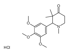 1,3,3-trimethyl-2-(3,4,5-trimethoxyphenyl)-4-piperidone hydrochloride Structure