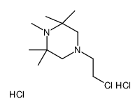 4-(2-chloroethyl)-1,2,2,6,6-pentamethylpiperazine,dihydrochloride Structure
