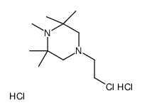 4-(2-chloroethyl)-1,2,2,6,6-pentamethylpiperazine,dihydrochloride结构式