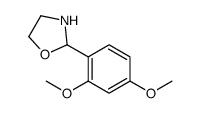 2-(2,4-Dimethoxyphenyl)oxazolidine结构式