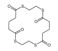 1,4,10,13-tetrathiacyclooctadecane-5,9,14,18-tetrone Structure