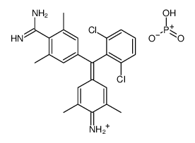4-[(2,6-dichlorophenyl)(4-imino-3,5-dimethylcyclohexa-2,5-dien-1-ylidene)methyl]-2,6-xylidine phosphate (1:1) picture