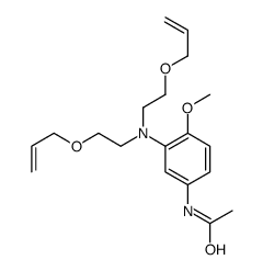 N-[3-[bis(2-prop-2-enoxyethyl)amino]-4-methoxyphenyl]acetamide Structure