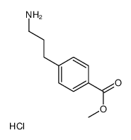 Methyl 4-(3-aminopropyl)benzoate hydrochloride结构式