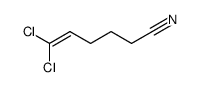 1,1-dichloro-5-cyano-1-pentene Structure