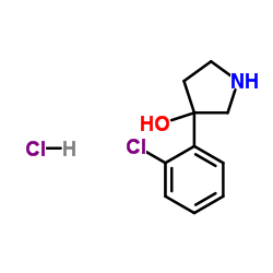 3-(2-CHLOROPHENYL)-3-PYRROLIDINOL结构式