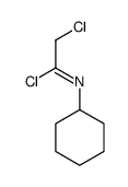 2-chloro-N-cyclohexylethanimidoyl chloride Structure