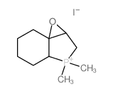 3,3-dimethyl-2,3a,4,5,6,7-hexahydro-1aH-phosphindolo[3,3a-b]oxiren-3-ium,iodide结构式