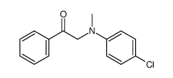 2-((4-chlorophenyl)(methyl)amino)-1-phenylethanone结构式