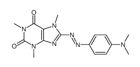 8-(4-dimethylamino-phenylazo)-1,3,7-trimethyl-3,7-dihydro-purine-2,6-dione结构式