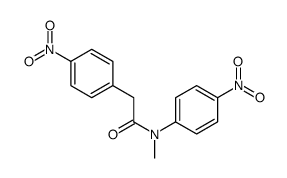 N-methyl-N,2-bis(4-nitrophenyl)acetamide Structure
