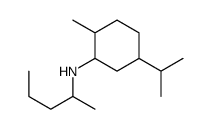 2-methyl-N-pentan-2-yl-5-propan-2-ylcyclohexan-1-amine结构式