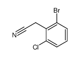 2-(2-bromo-6-chlorophenyl)acetonitrile Structure