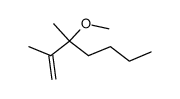 2,3-dimethyl-3-methoxy-1-heptene结构式